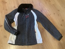 Schöne Damen ICEPEAK Jacke Gr. 40 , Farbe Weiß/grau