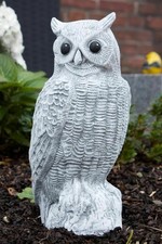 Frostfeste steinfigur uhu - steinfigur,