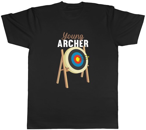 Young archer target practice - young,