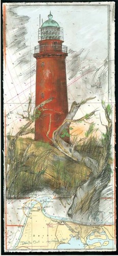 Kunstdruck leuchtturm - kunstdruck,