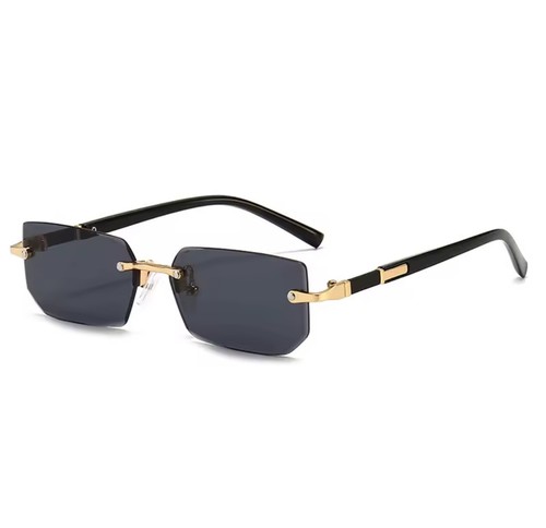 Sonnenbrille schwarz gold - schwarz,