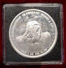 1 Oz Silber Ag- Congo Kongo -