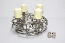 Fink Adventskranz Dekokranz Corona 40 cm Rund vernickelt gebraucht (R1)