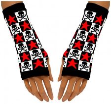 Handstulpen Totenkopf Skulls Batcave Gothic Horror Punk Metal Handschuhe GLW008
