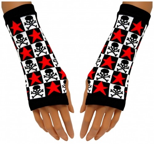 Handstulpen totenkopf skulls - totenkopf,