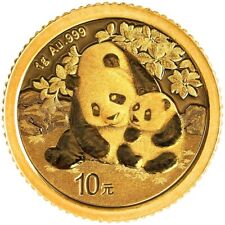 Goldmünze China Panda 2024 - Anlagemünze - 1 gr ST