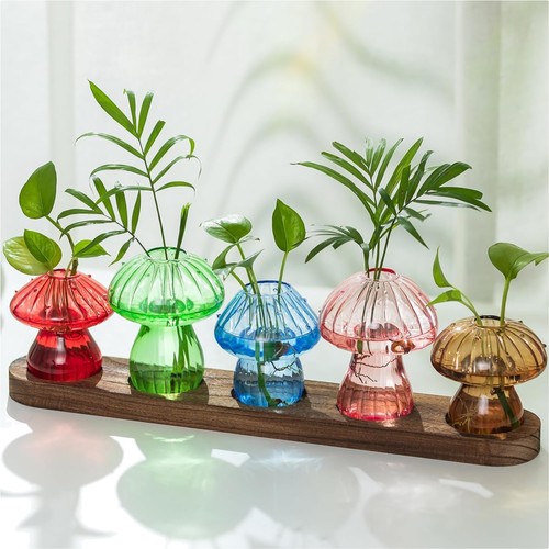 5er deko vasen set glas - 5er,