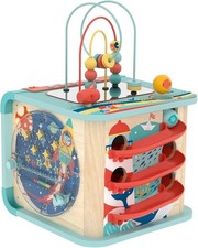 Hape Magischer Motorikwürfel, Motorikspielzeug, mit Sound-Funktion, ab 12 Monate