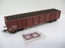 Roco 4 achsiger Hochbordwagen Eas,Kohlewagen mit Ladung, DR EP IV  mit KK NEU