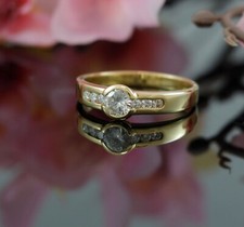 Brillant Gold Ring in 750er / 18 Karat Gelb Gold Wert 5.050 € XXYY