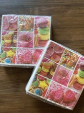40 Servietten Cupcakes Süßigkeiten Basteln Kindergeburtstag Mädchen Pink Rosa