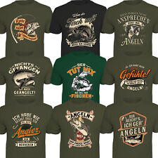 Angler T-Shirt Spruch Angelsport Angeln Angel Geburtstag Fishing Petri Heil
