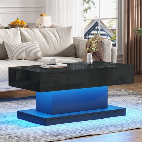 Couchtisch mit led beleuchtung - mit,