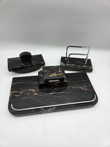 Schreibtischset marmor schwarz - schreibtischset,