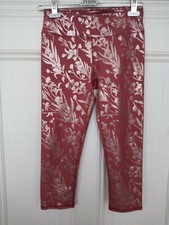 Leggins Gr S rosa silber
