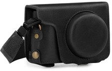 Megagear Ever Ready Schutzhülle aus echtem Leder Lumix DMC-TZ 100, 101, 200