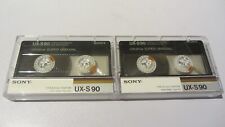 2x SONY UX-S 90 Min. von 1986  Ultrafine Super Uniaxial Type 2 CrO2