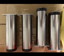 4 Edelstahl Tischbeine - 20 cm