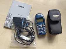 Handy Siemens A55 mit Akku, Ladekabel, Tasche, Vintage, aber wie neu!