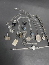 Vintage Und Antik Schmuck Konvolut  /835- 925er Silber Broschen Ringe / 129gr