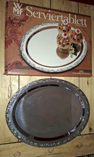 WMF "Baroque" -  Großes Serviertablett / Servierplatte - 47 x 36,5 cm