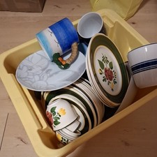 Poltergeschirr ohne Bruch für