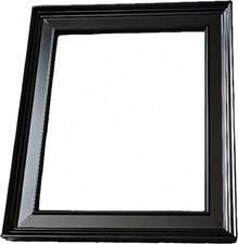 Leerrahmen Bilderrahmen-Holz-Barock-Sondermaße-alle Größen 435 Schwarz - Matt