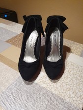 Highheels Gr.37 Schwarz Mit Schleife