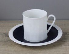 Arzberg Secunda Athena weiß kobalt Form 2075 Kaffeetasse Ø ca 6,8 cm + Untere