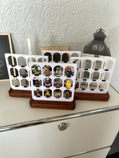 4x Display - Vitrine - Minifiguren - Vollholz - passend für LEGO® Figuren