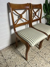 2 X Stuhl Stühle Alte Biedermeier Stil  Kirschbaum Stuhl Schellack handpoliert