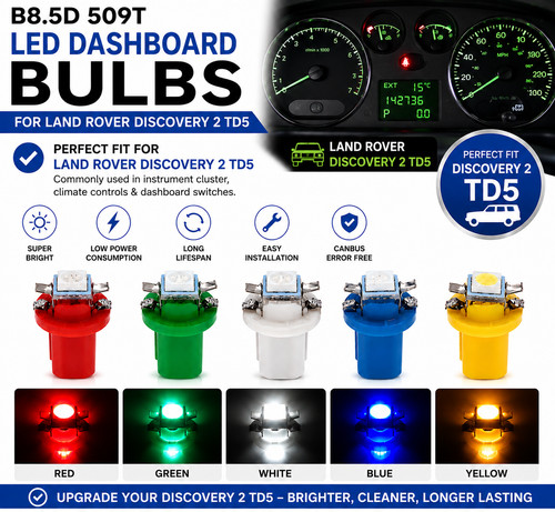 509t led armaturenbrett - b8.5d,