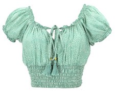 Blusentop Boho chic, seidige