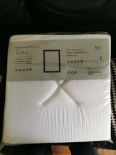 Ikea Alleby Mahlzeit Set, 4 Stuhlkissen + Tischdecke + 4 Platzsets, weiß + gelb