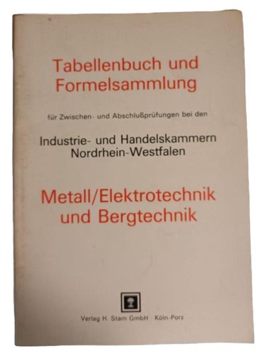 Tabellenbuch formelsammlung - tabellenbuch,
