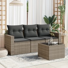 Gartensofa-Set 4-teilig mit