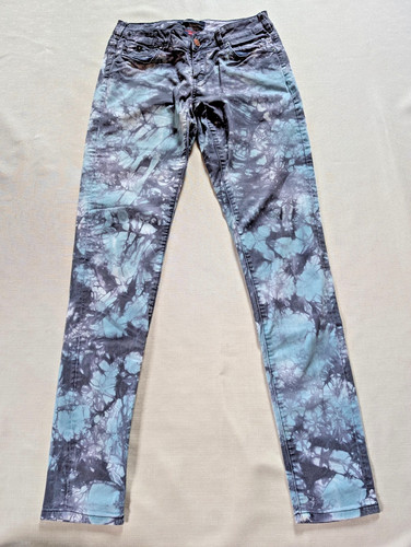 Batik jeans türkis grau - batik,