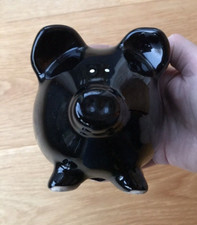 Sparschwein schwarz Spardose