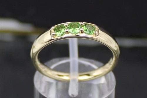 Tsavorit goldring aus 375er - aus,
