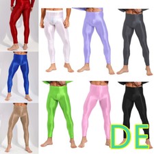 DE Herren Glänzende Leggings
