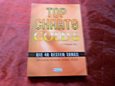 TOP CHARTS Gold 6 (ohne Playback-CD's) Noten für Klavier Keyboard Gitarre Gesang