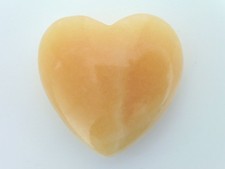 Herz Orangen-Calcit - traumhafte Farbe fb AA-Qualität ca. 45x44x20mm 55g #17