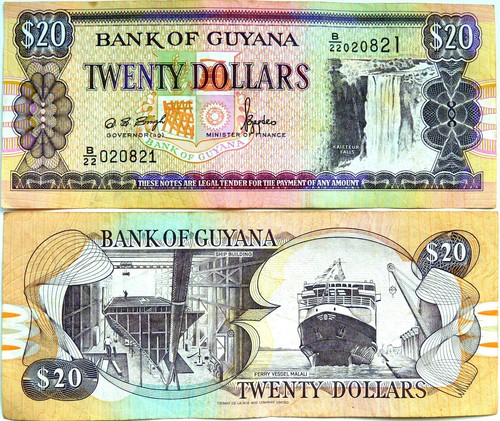 Banknote guyana - banknote,
