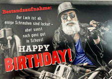 Geburtstagskarte Biker Karte
