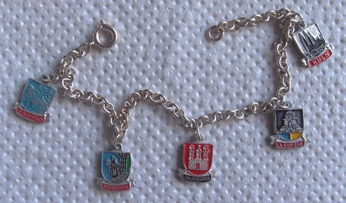 Versilbertes bettelarmband mit - versilbertes,