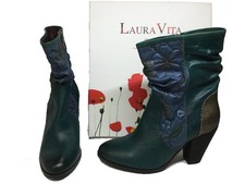 Laura Vita Stiefel 8cm petrol