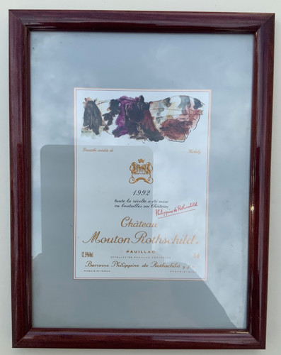 Etikett chateau mouton - etikett,