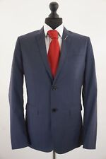 Christian Dior Sakko Jackett 48 blau dunkelblau Einreiher 2-Knopf kurz Neu D407