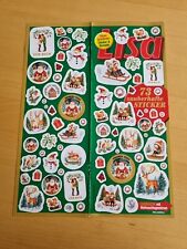 1 gr. Aufkleber-Bogen (sticker) aus Zeitschrift - 73 Weihnachts-Sticker
