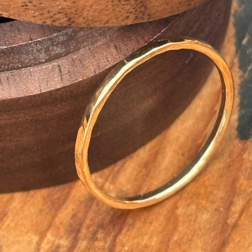 Vorsteckring massiv gold - 9,